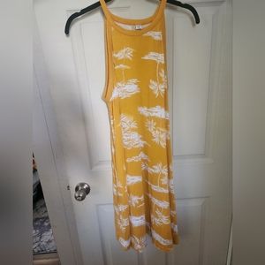 Old Navy size large yellow and white dress